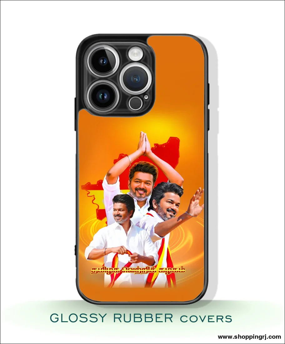 TVK Vijay Glossy Mobile Covers for Stylish and Durable Protection