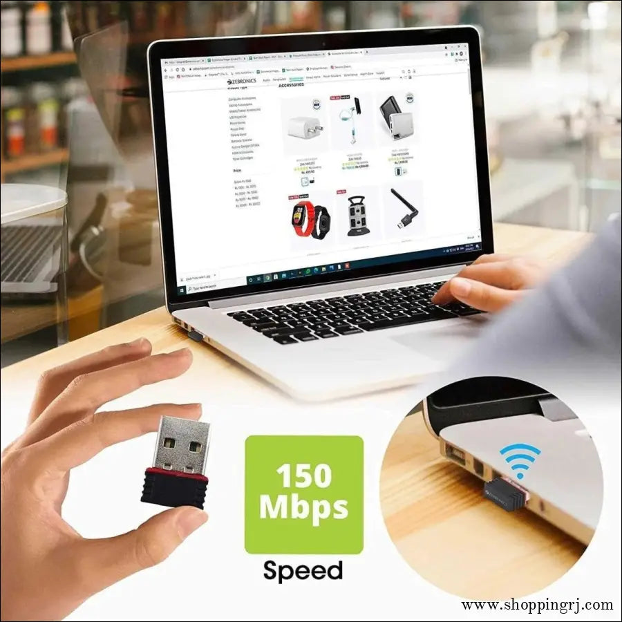 Zebronics Zeb-usb150wf1 Wifi Usb Mini Adapter - Laptop Accessories