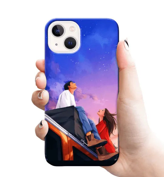 COUPLE WATCHING ON THE SKY mobile cover RJ1675  Plastic hard case