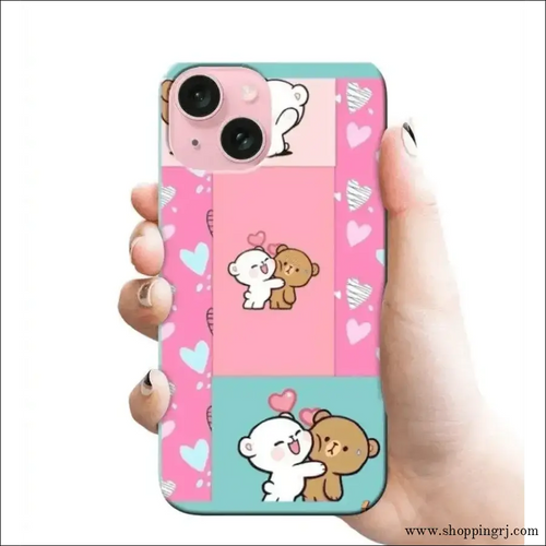 Cute 2 Panda Couples Rj 2917 Plastic Hard Cases - Mobile Covers