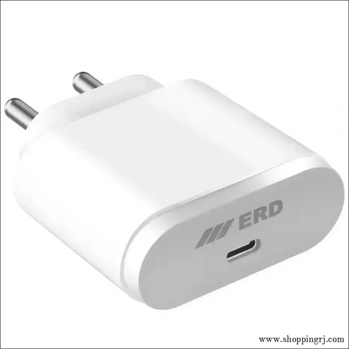 Erd 25w Pd Charger for Fast and Efficient Charging - White - Charger