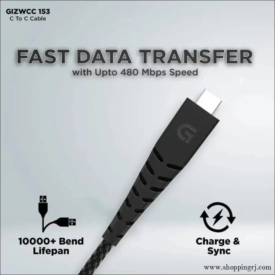 Gizmore Wcc153 Type c to Charging Cable Fast Data Transfer - Cable