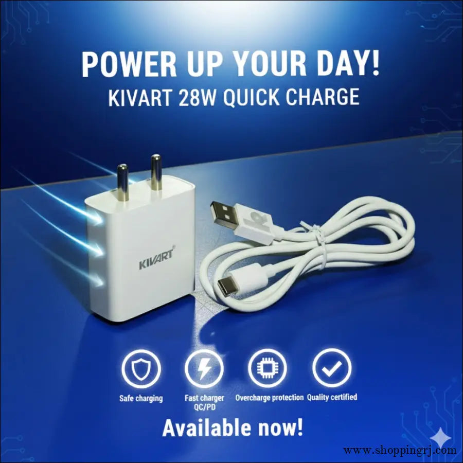 Kivart 28w Charger for Fast Mobile Charging - Charger