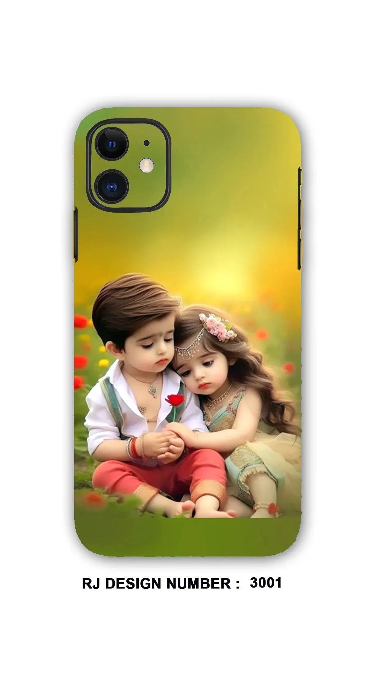 COUPLE SITTING ON THE GARDEN mobile skins RJ3001, ANIME MOBILE WRAPPING