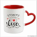 Heart Shape Mug Printing - Mugs