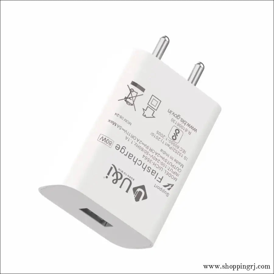 U&i 80w 3519 Flash Charge Charger | 80w Travel Adapter - White - Charger