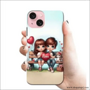 Cute Little Lovecouple Rj 2884 Plastic Hard Cases - Mobile Covers