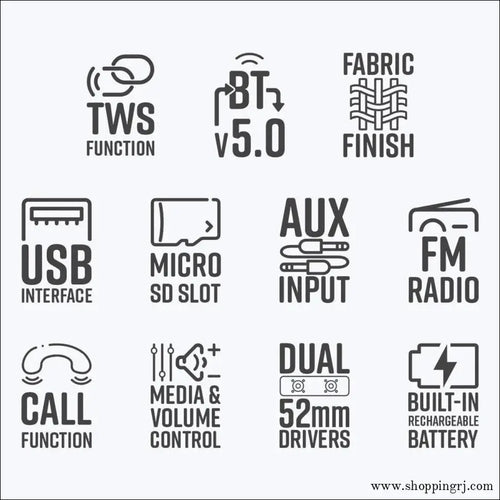 Zeb-dawn 50 Wireless Bluetooth Speaker - Bluetooth