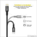 Nylon Braided 3 in 1 Cable 1.5m - Cable