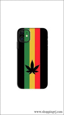 Weed Flag Mobile Back Skin - Mobile Skins