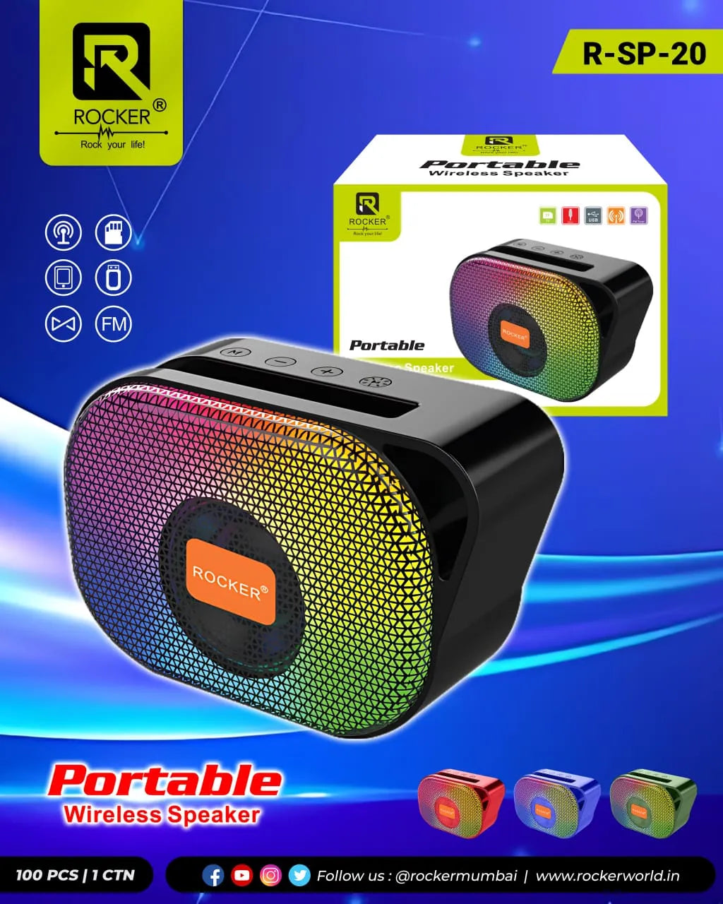 Rockers sp-20 bluetooth speaker