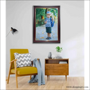 A2 Size - 18×24 Inch Frame with Photo Print (Brown) Photo Frame