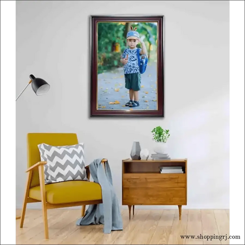 A2 Size - 18×24 Inch Frame with Photo Print (Brown) Photo Frame