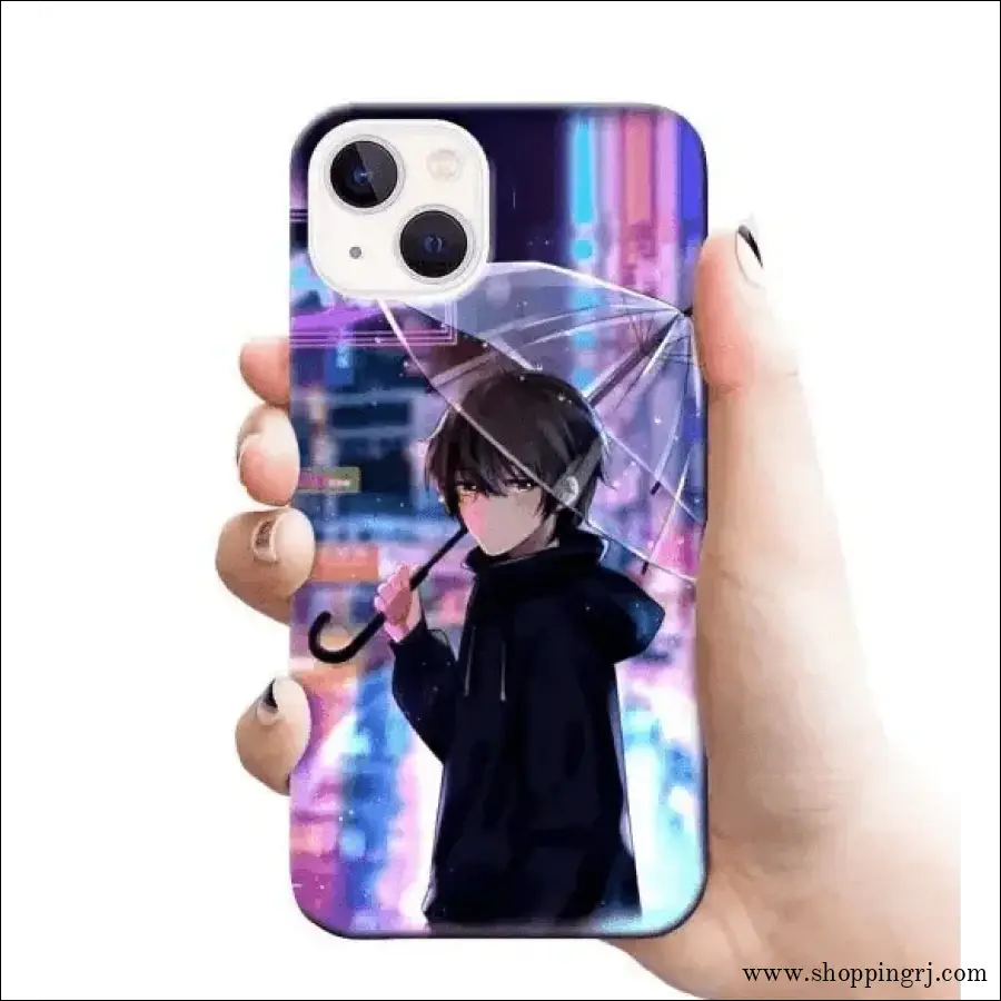 Anime mobile cover RJ1132 Plastic hard case with Umbrella