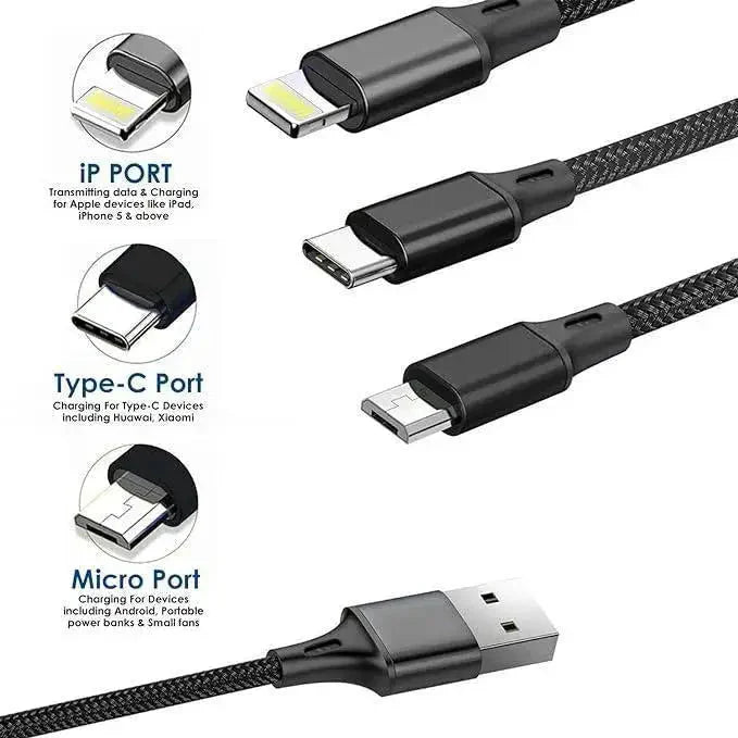 ARROW CX12 , 3 IN1 CABLE - Cable - cableRJ mobiles and accessories ThoothukudiNew arrivel