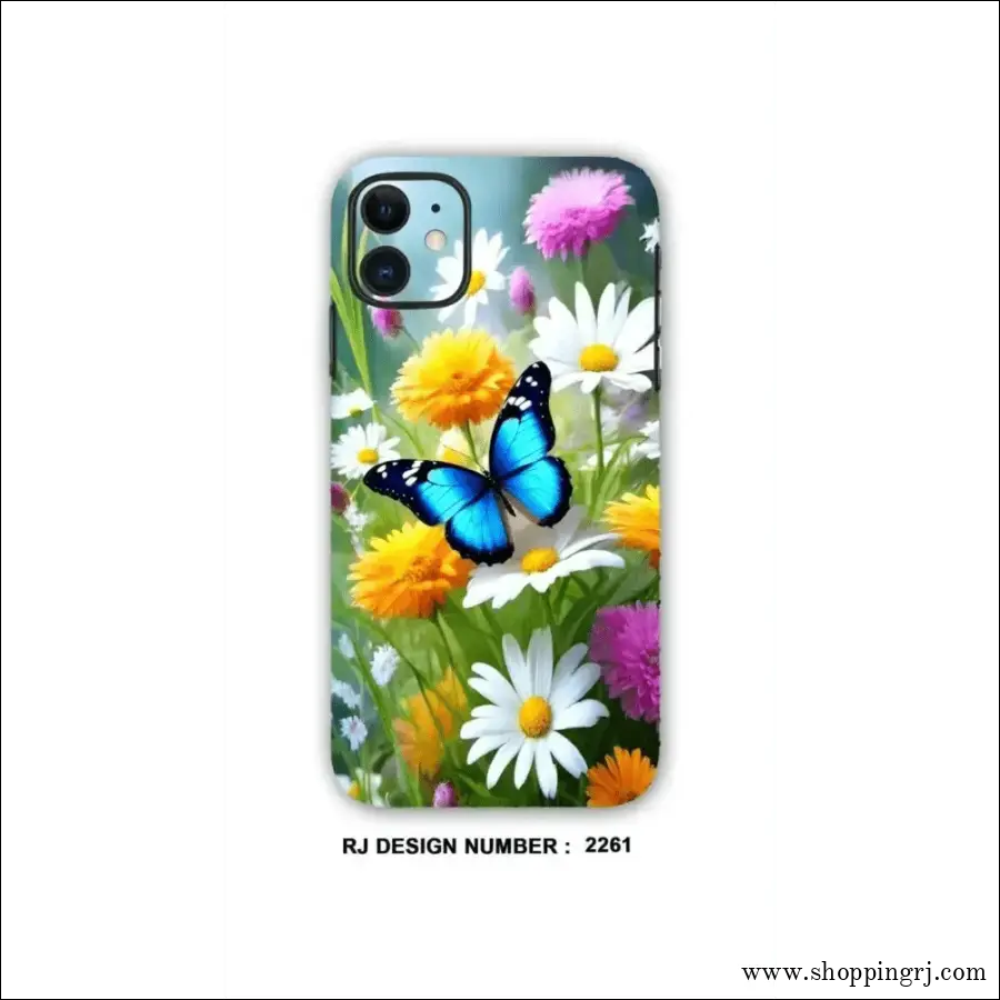 BEAUTIFUL FLOWER WITH BUTTERFLY mobile skins RJ2261 MOBILE WRAPPING