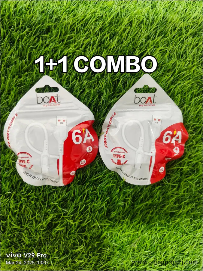 Boat 6Amp Type c charging cables