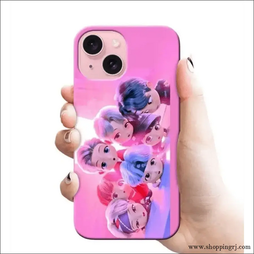 BTS PINKY MOBILE COVER RJ 2477 PLASTIC HARD CASES - Mobile covers - BTS armyBTS mobile coversBTS love