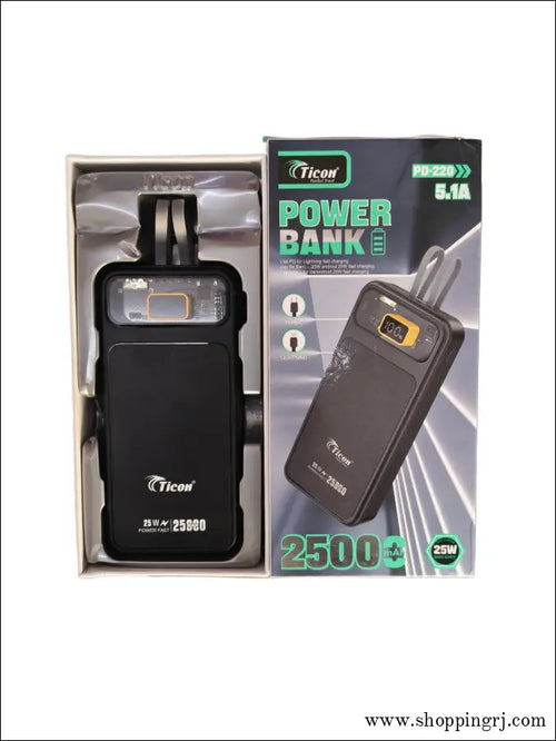 Ticon 25000 Mah Power Bank Pd-220 - Bank