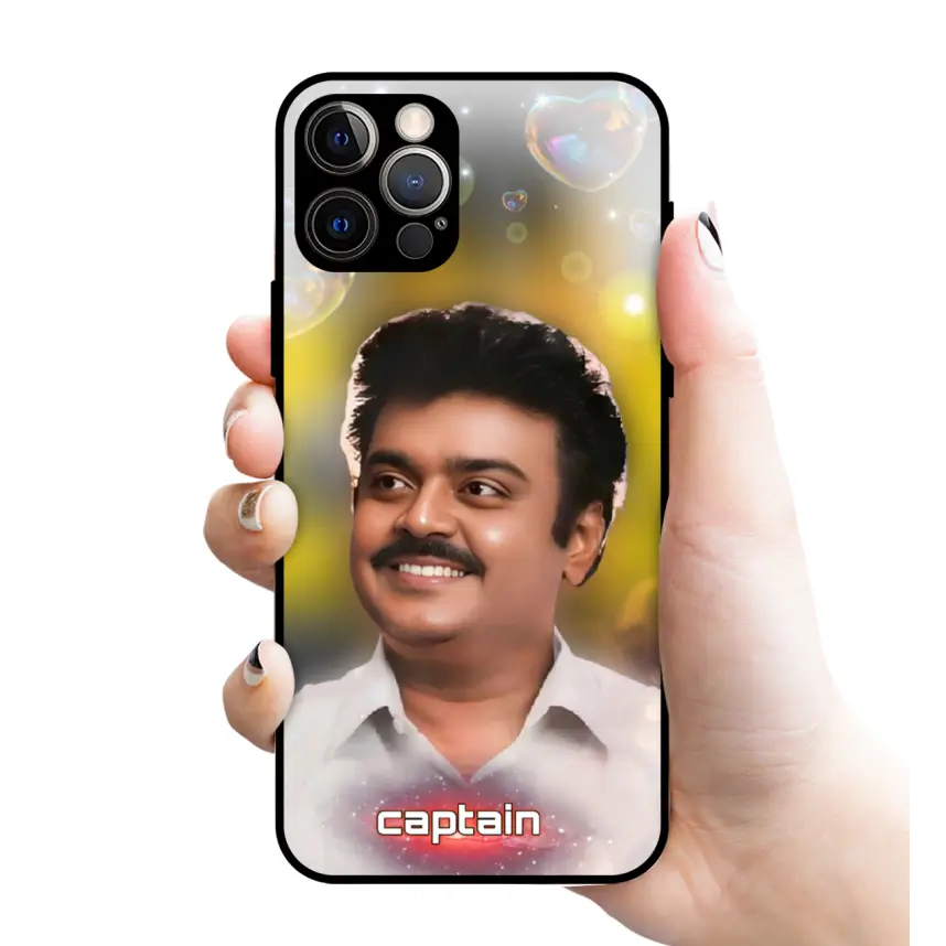 Captain விஜயகாந்த் Glossy mobile case - Mobile covers