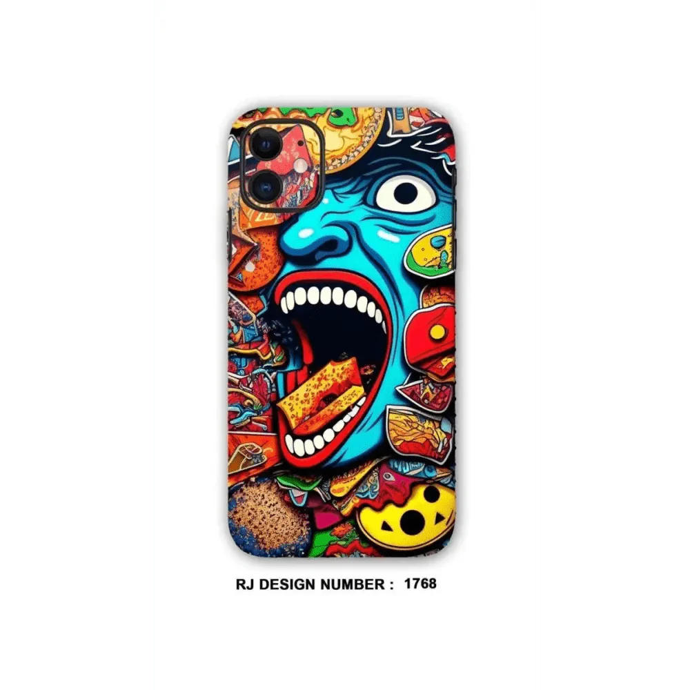 COLLAGE MOBILE SKIN| Cartoonish Face