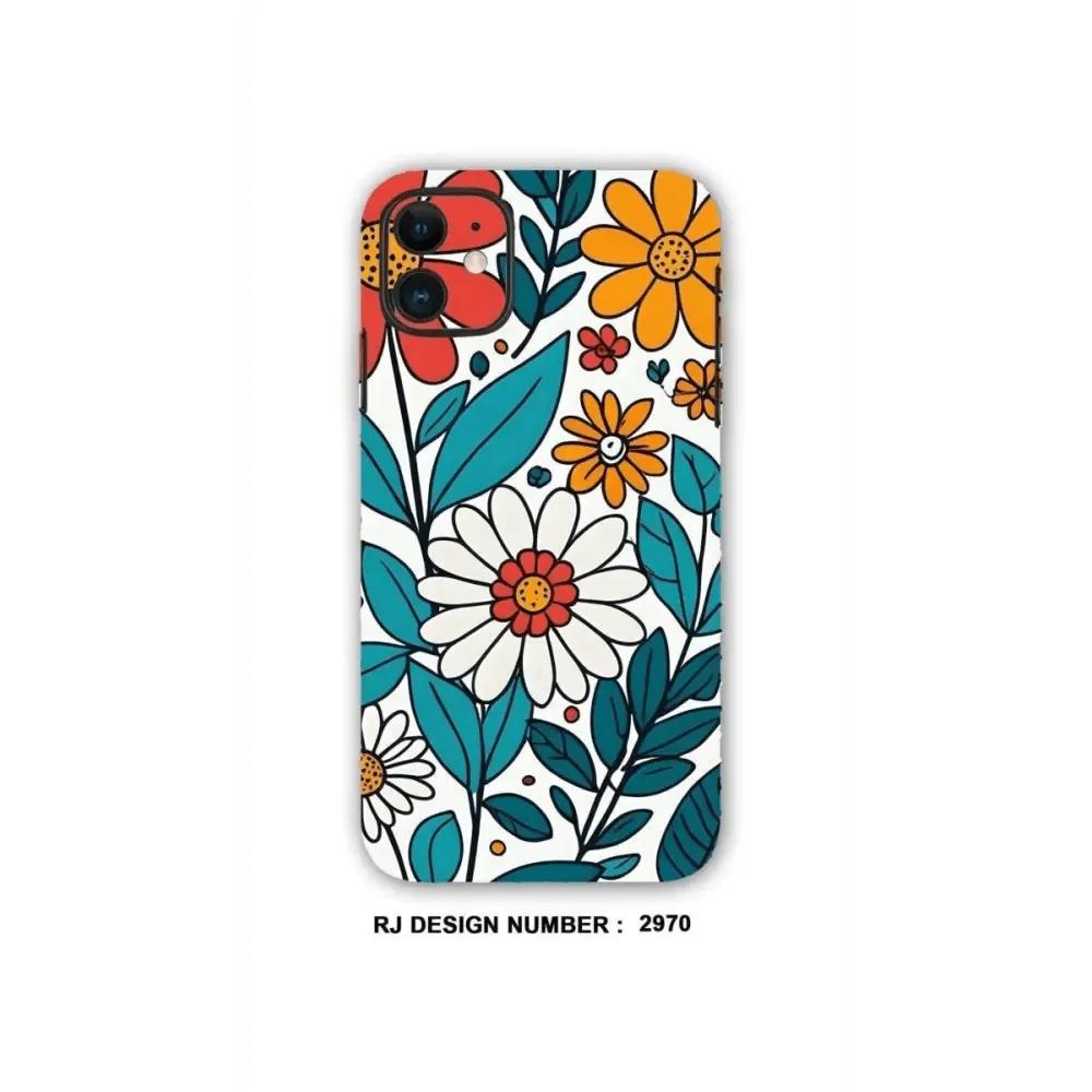 COLLAGE MOBILE SKIN| Flowers Blue