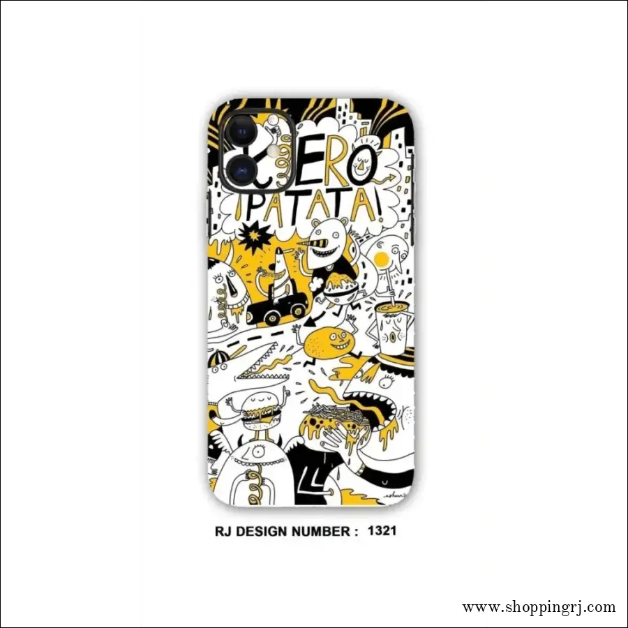 COLLAGE MOBILE SKIN| Graffiti Yellow