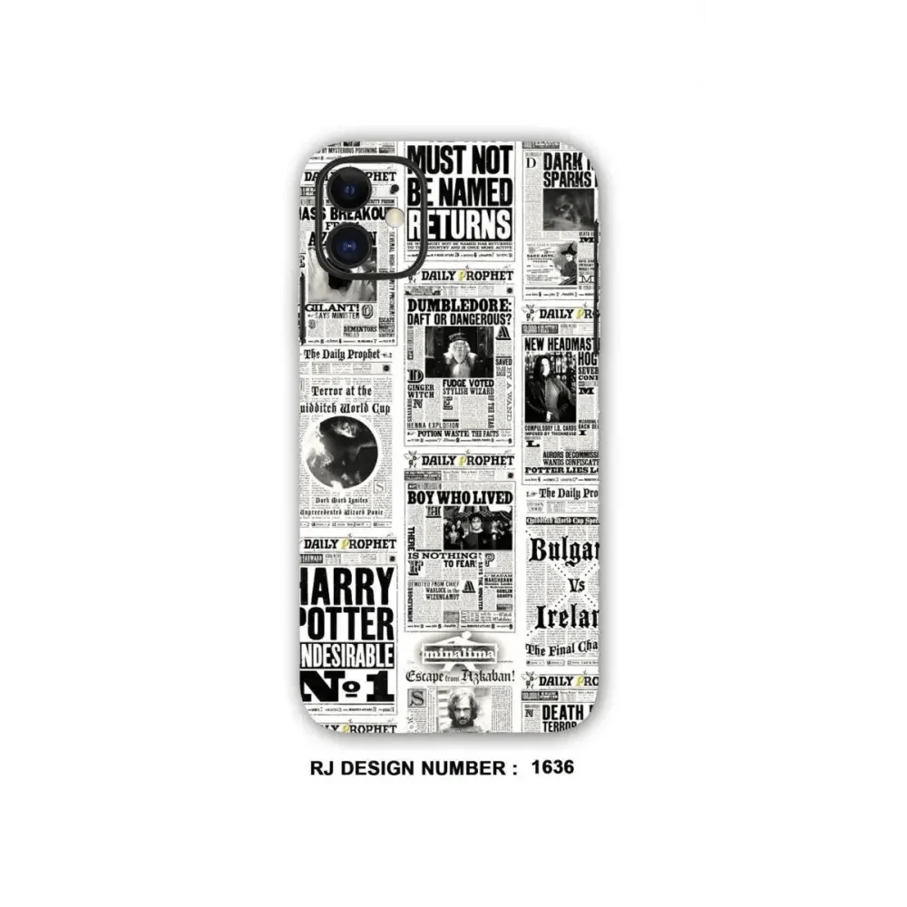 COLLAGE MOBILE SKIN| Harry Potter NEWS PAPER 2