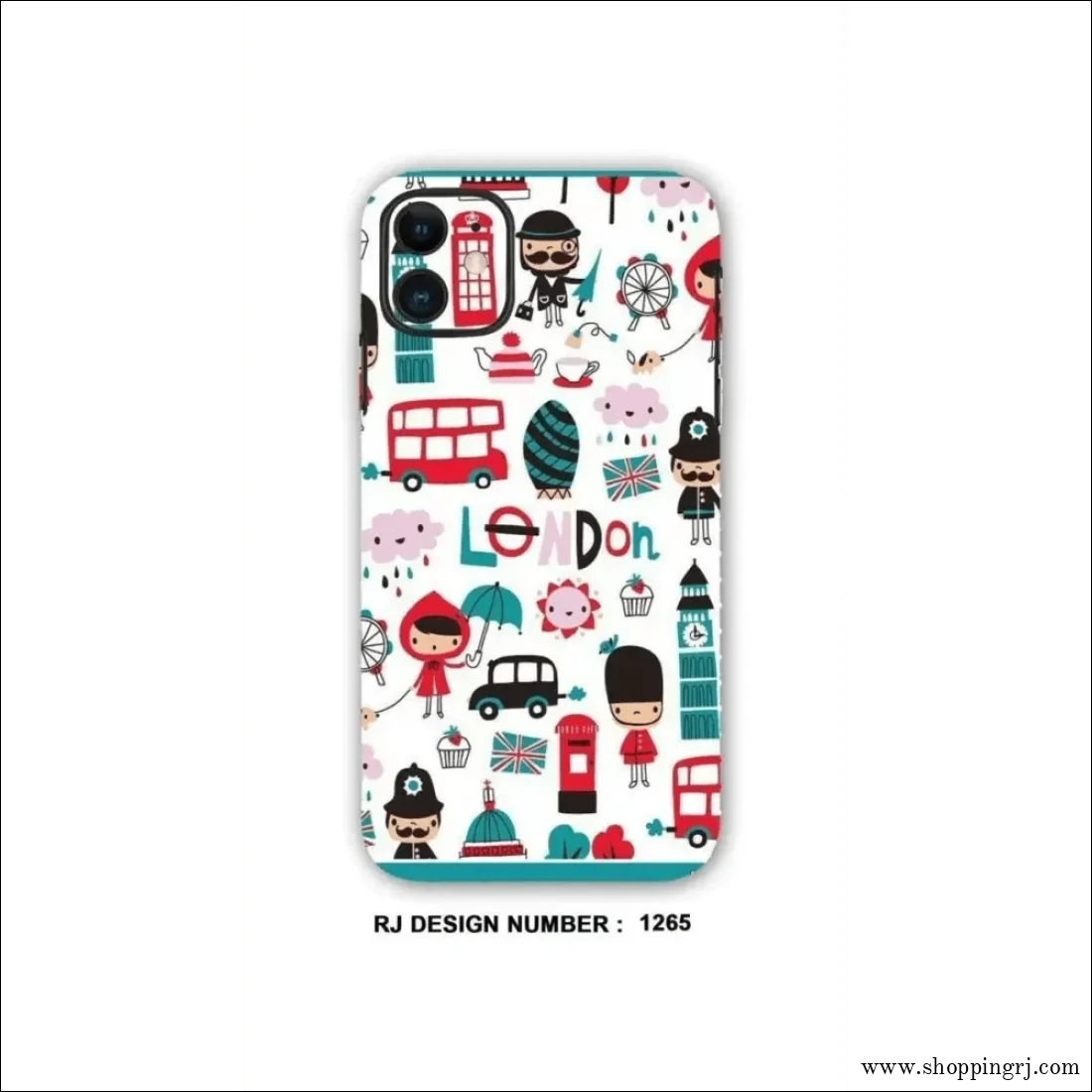 COLLAGE MOBILE SKIN|London Life - Mobile skins - COLLAGE SKINMobile's back stickerMobile skins