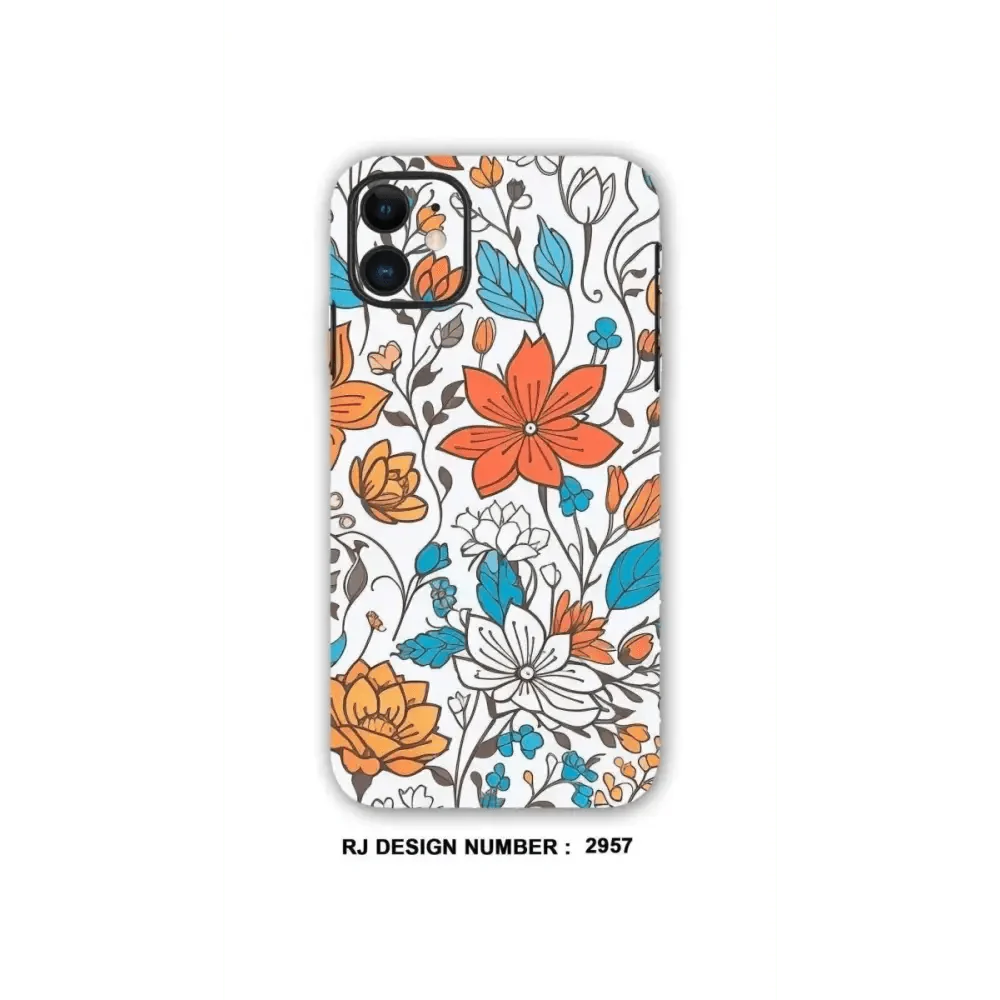 COLLAGE MOBILE SKIN| Orange Flowers