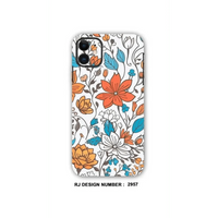 COLLAGE MOBILE SKIN| Orange Flowers - Mobile skins - COLLAGE SKINMobile skinsGIRLS SKINS