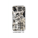 COLLAGE MOBILE SKIN| Vintage Travel Stamps - Mobile skins - COLLAGE SKINMobile's back stickerMobile skins