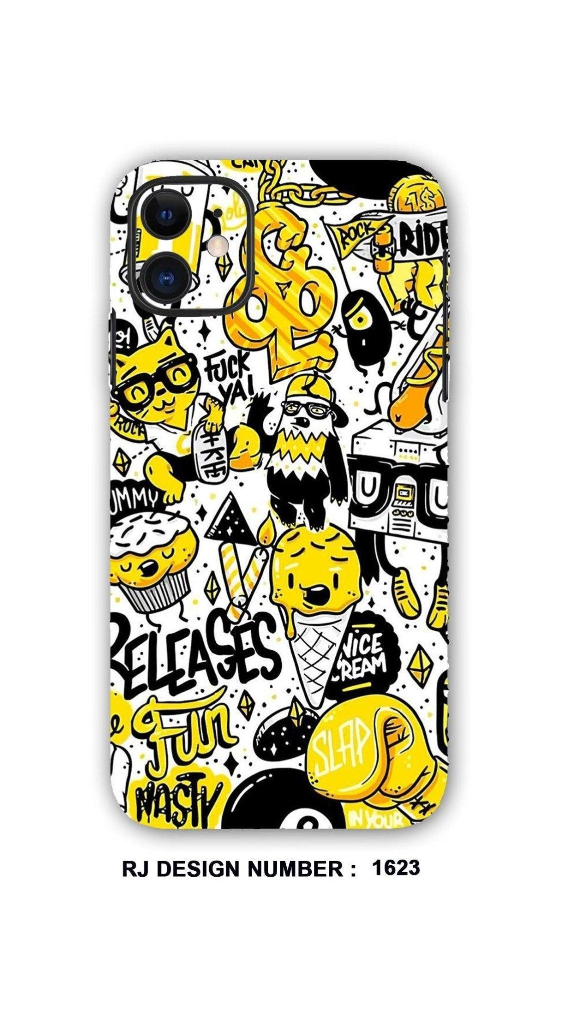 COLLAGE MOBILE SKIN| Yellow Fun RIDE