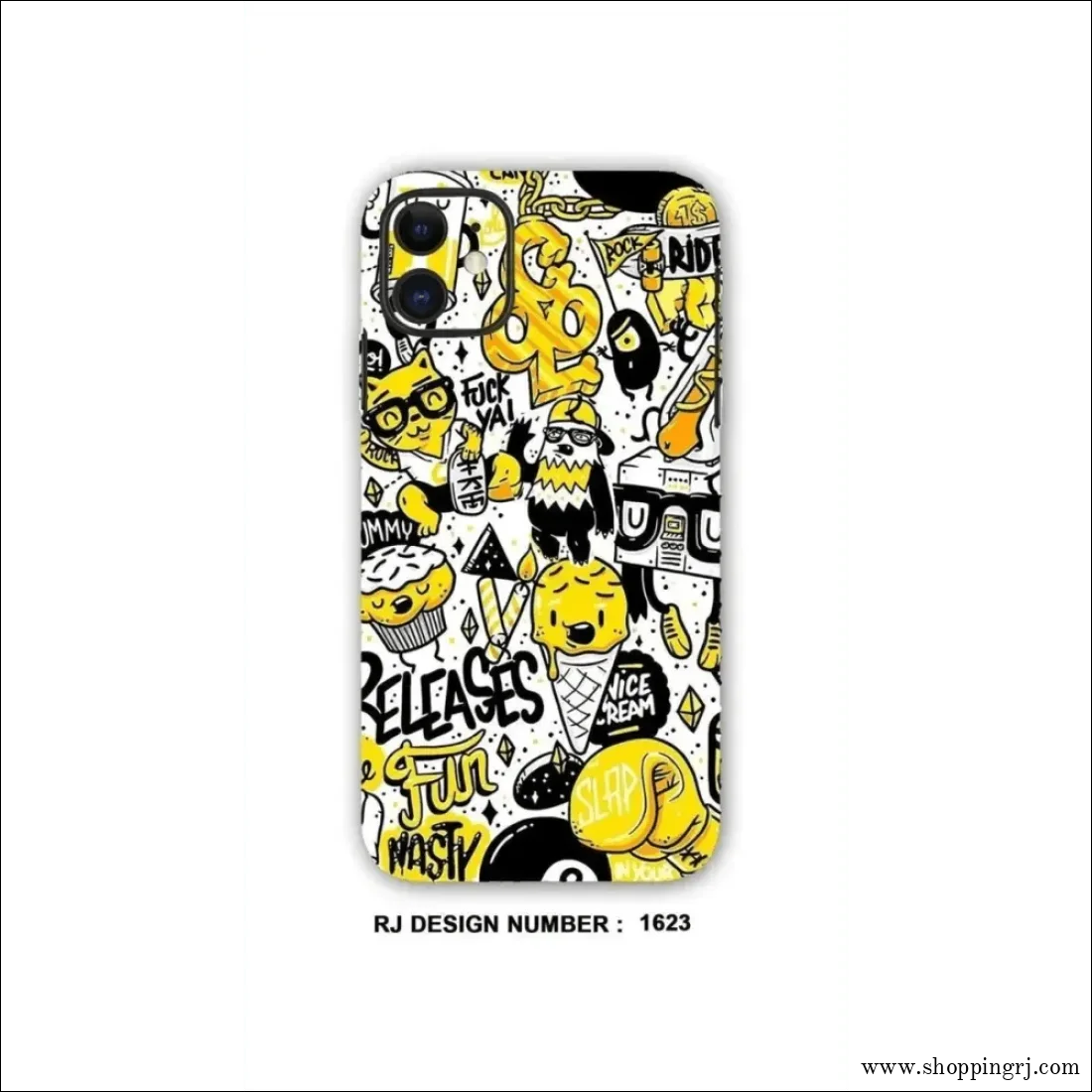 COLLAGE MOBILE SKIN| Yellow Fun RIDE - Mobile skins - Adult skinMobile skinsCOLLAGE SKIN