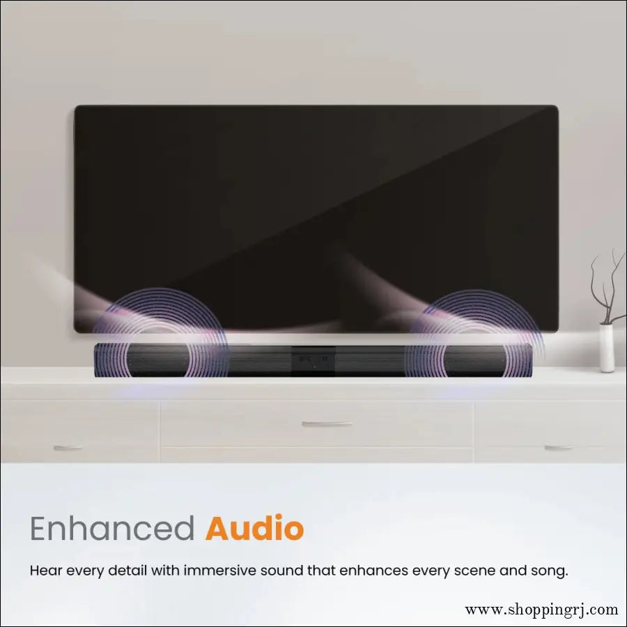 JUST CORSECA Sound Shack JST608 Soundbar | 20W | Wireless| Bluetooth USB AUX | Immersive Home Theater Audio - Bluetooth