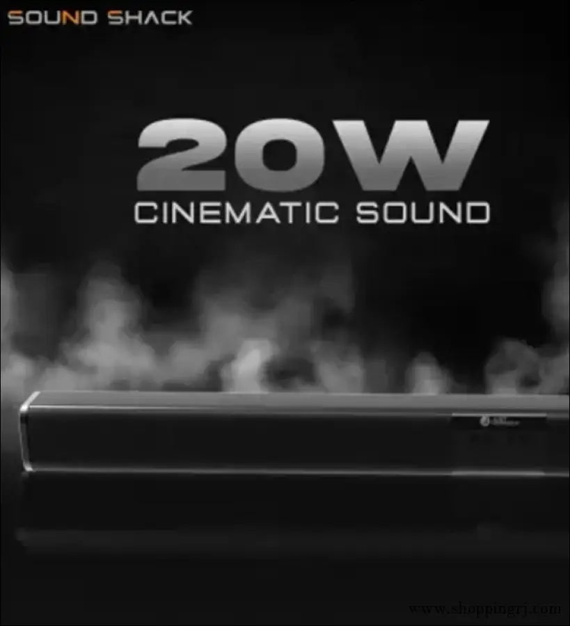 JUST CORSECA Sound Shack JST608 Soundbar | 20W | Wireless| Bluetooth USB AUX | Immersive Home Theater Audio - Bluetooth