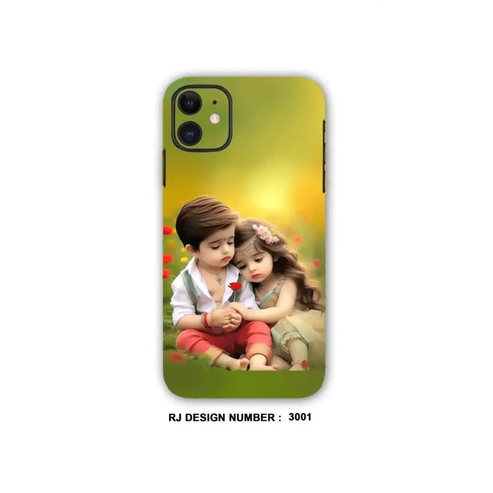 COUPLE SITTING ON THE GARDEN mobile skins RJ3001, ANIME MOBILE WRAPPING