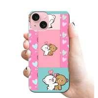 CUTE 2 panda COUPLES RJ 2917 PLASTIC HARD CASES - Mobile covers - Hard casesMobile coversmobile cover