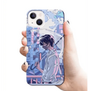 CUTE GIRL WITH UMBRELLA mobile cover RJ1777 Plastic hard case - Mobile covers - ANIME MOBILEcustomized mobile coveranime mobile covers