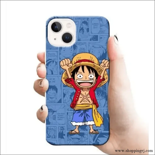CUTE LUFFY mobile cover RJ 1808 Plastic hard case - Mobile covers - ANIME MOBILEcustomized mobile coveranime mobile covers