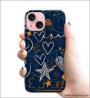 Stars with Heart Rj 2918 Plastic Hard Cases - Mobile Covers