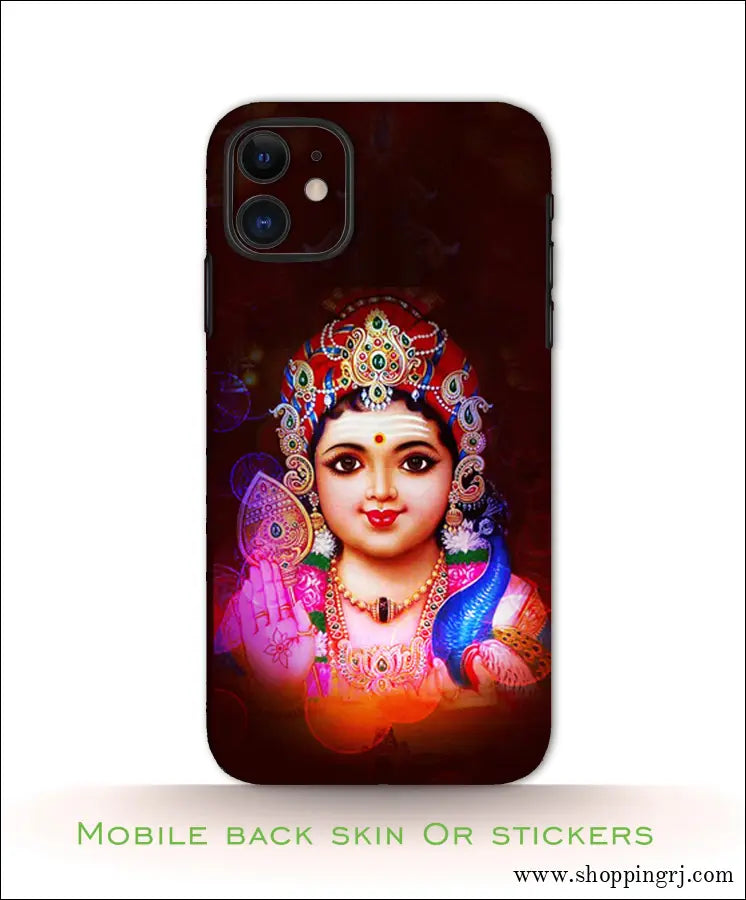 God Murugan Mobile Back Skins or Mobile Stickers Rj739