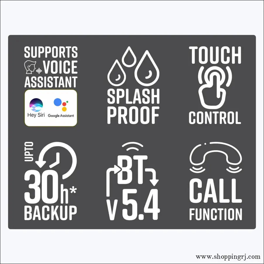 Zeb Pods 121 - V5.4 Tws Earbuds with 30h Enc,gaming Mode (upto 50ms) - Earbuds