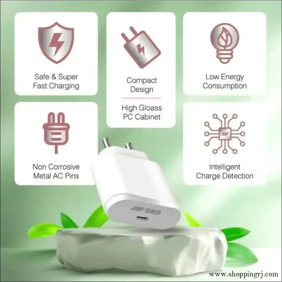 ERD 25 Watts PD Adaptor - charger - 25w chargerchargerscharger