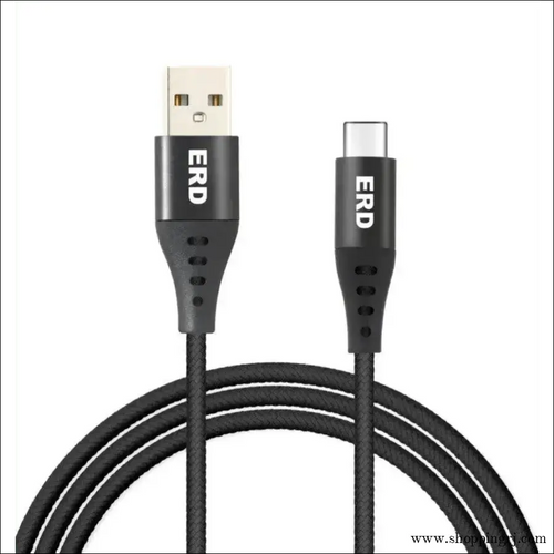 ERD UC 131 USB - C 35watt Braided Data Cable - Cable - 35w type c cableRJ mobiles and accessories Thoothukudicable