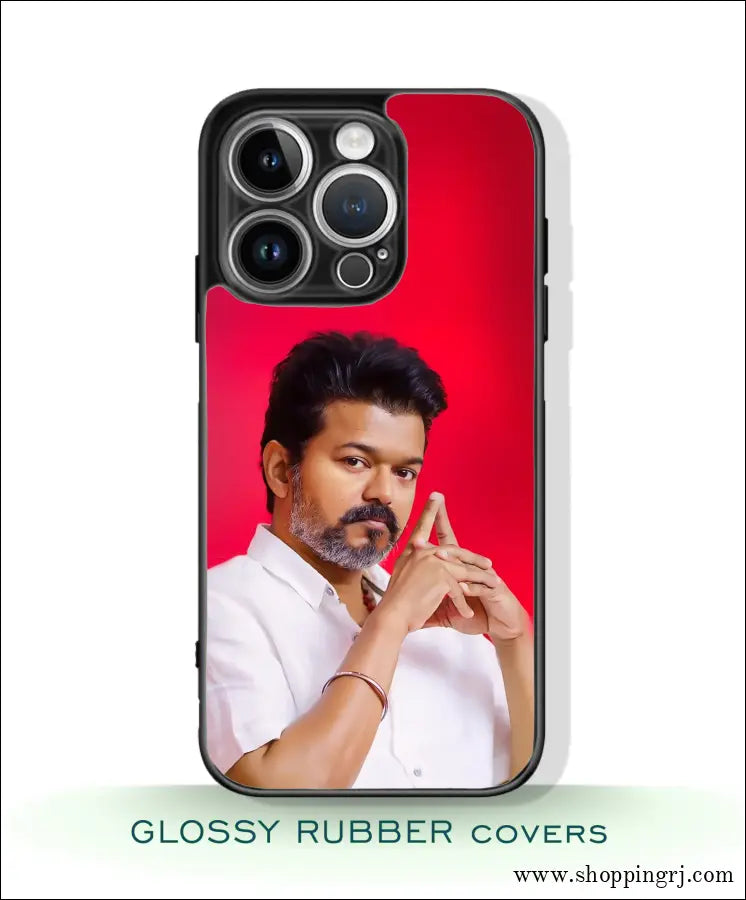 TVK Vijay mobile covers glossy Rubber RJ3486