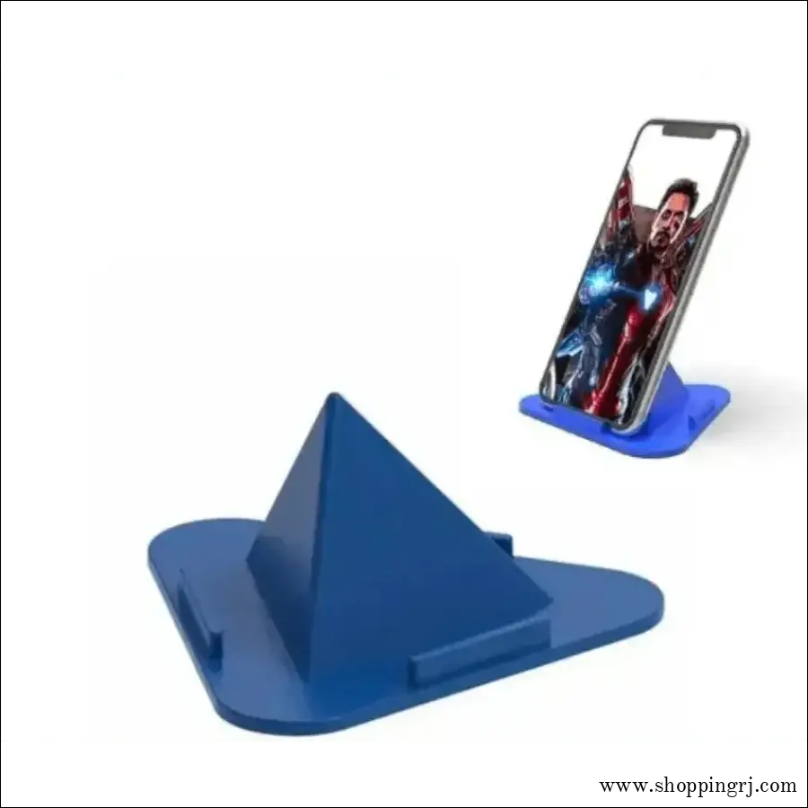 Portable 3 Side Triangle Mobile Stand- 5 Pcs Set - Multicolor - Electronic Gadget