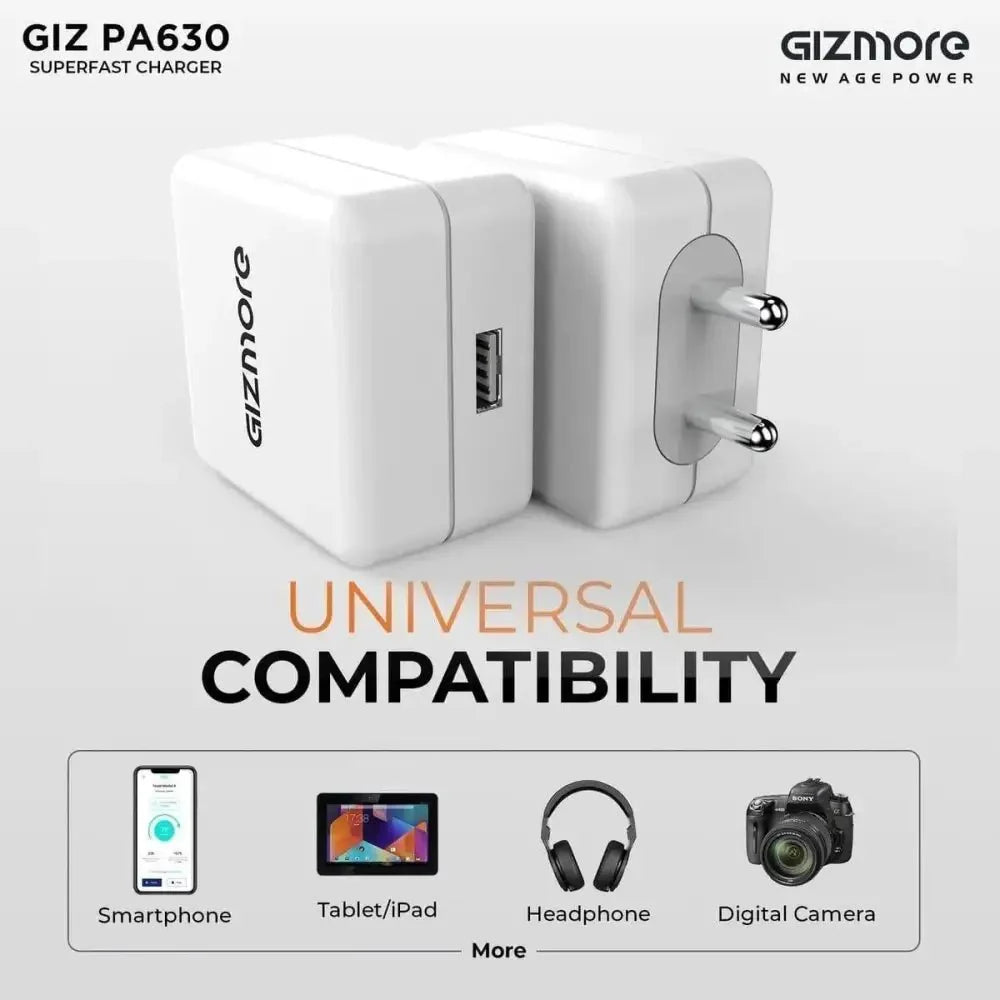 Gizmore 30w Turbo Power Adaptor GIZ PA630