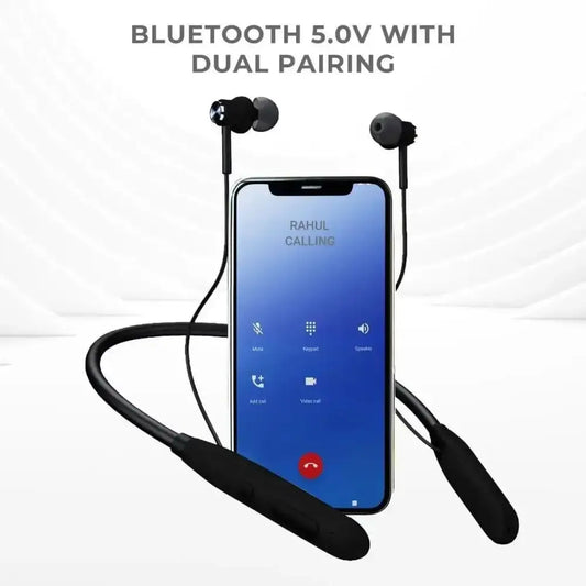 GIZMORE MN225 Wireless Bluetooth 5.0 in Ear Neckband| 20 Hours Playtime - neckband - neckbandRJ mobiles and accessories ThoothukudiNew arrival