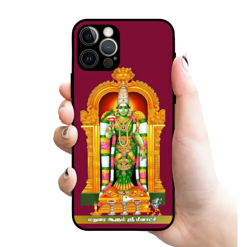 God Menakshi amman glossy Rubber case 3114 - Mobile covers